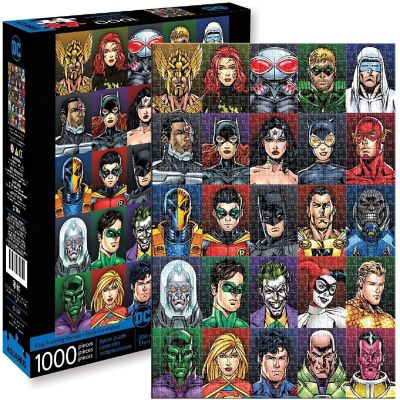 DC Comics Faces 1000 Piece Jigsaw Puzzle Image 1