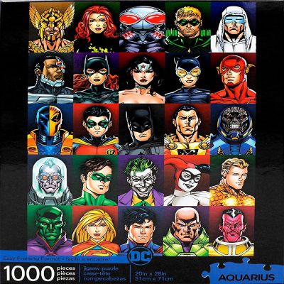DC Comics Faces 1000 Piece Jigsaw Puzzle Image 1