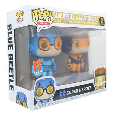 DC Comics Funko POP Vinyl Figure Set  Booster Gold & Blue Beetle Image 1