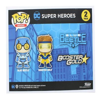 DC Comics Funko POP Vinyl Figure Set  Booster Gold & Blue Beetle Image 2