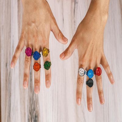DC Comics Green Lantern Power Rings  Lantern Corps Power Rings  9-Ring Set Image 3
