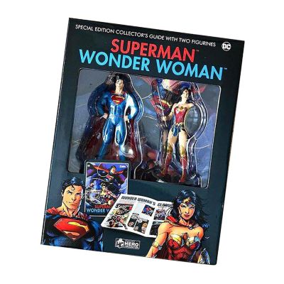 DC Comics Superman and Wonder Woman Plus Collectibles Book and Figures Image 3