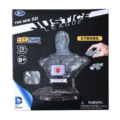 DC Cyborg 72 Piece 3D Jigsaw Puzzle  Crystal Color Image 2