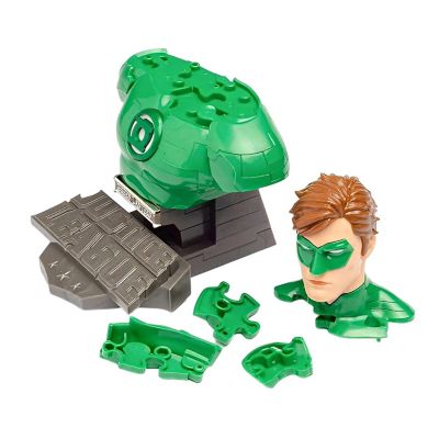 DC Green Lantern 72 Piece 3D Jigsaw Puzzle  Solid Color Image 1