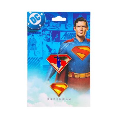 DC Studios Superman Flying Logo Enamel Pin Image 1