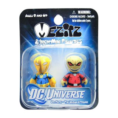 DC Universe 2&quot; Mini Mezitz 2 Pack Dr. Fate &amp; Demon Etrigan Figures Image 1