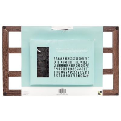 DCWV Backless Letterboard 20"X12"-Walnut Image 1