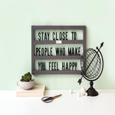 DCWV Backless Letterboard 20"X12"-Walnut Image 2