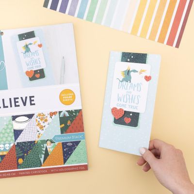 DCWV Premium Paper 12"X12" 36/Pkg-Believe Image 2