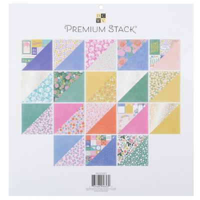 DCWV Premium Paper 12"X12" 36/Pkg-Bright Blooms Image 1