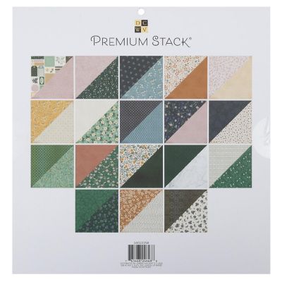 DCWV Premium Paper 12"X12" 36/Pkg-Emerald Flora Image 1