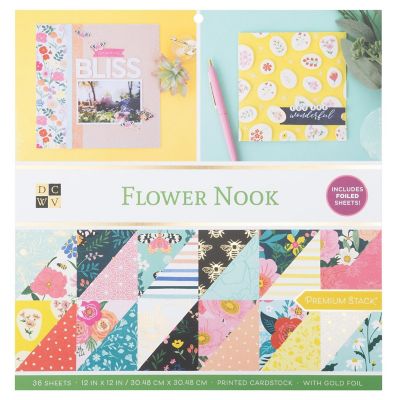 DCWV Premium Paper 12"X12" 36/Pkg-Flower Nook Image 1