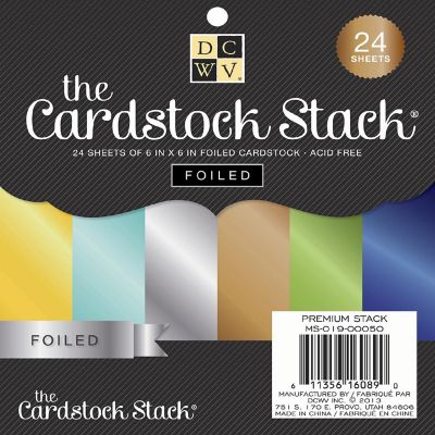 Dcwv Stack 6 X 6 Solid Foil Cardstock  24 Sheets Pack Image 1