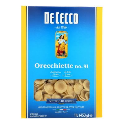 De Cecco Pasta - Pasta - Orecchiette - Case of 12 - 16 oz Image 1