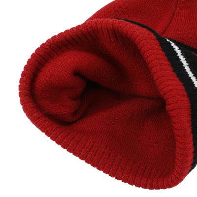 Deadpool Logo Red &amp; Black Cuff Beanie Image 2