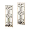 Deco Mirror Candle Wall Sconce (Set Of 2) 17.25" Tall Image 1