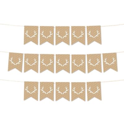 Deer Antlers Banner - 4 x 5.5 Inch Image 1