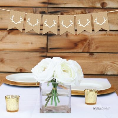 Deer Antlers Banner - 4 x 5.5 Inch Image 1