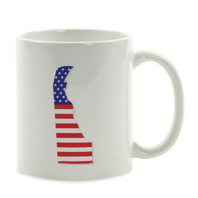 Delaware US Flag Ceramic Mug Image 2