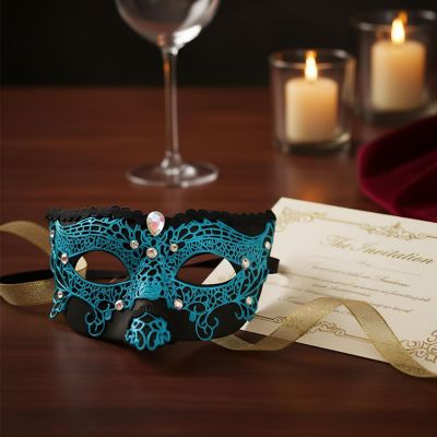 Delma Black/blue Mask Costume Accessory Image 3