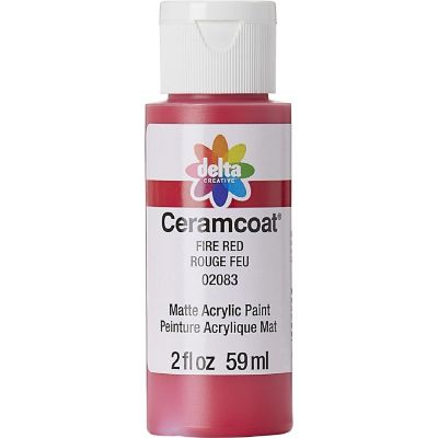 Delta Ceramcoat Acrylic 2oz Fire Red Image 1
