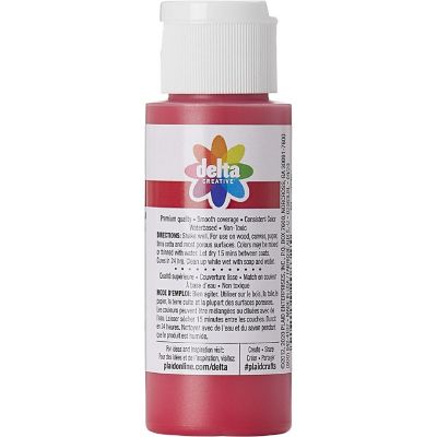 Delta Ceramcoat Acrylic 2oz Fire Red Image 2