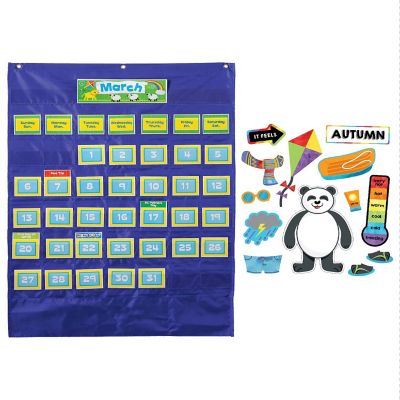 Deluxe Calendar Pocket Chart and Weather Set Image 1