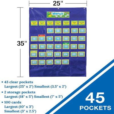 Deluxe Calendar Pocket Chart and Weather Set Image 1