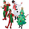 Deluxe Christmas Character Polyester Costume Kit for 4 Image 1