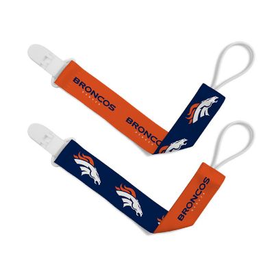 Denver Broncos - Pacifier Clip 2-Pack Image 1