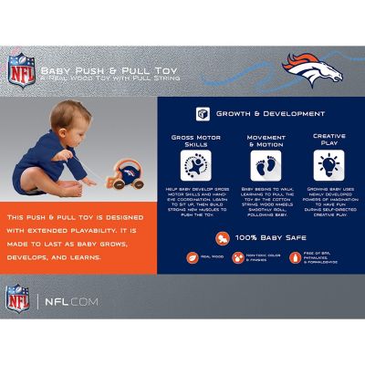 Denver Broncos - Push & Pull Baby Toy Image 3