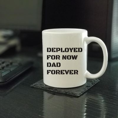 Deployed but Dad Forever Ceramic Mug Image 1