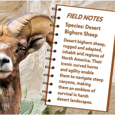 Desert Bighorn Sheep 100 Piece Shaped Jigsaw Puzzle Image 3