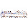 Design Works Stamped Embroidery Kit 9"X24"- Last Supper Image 1