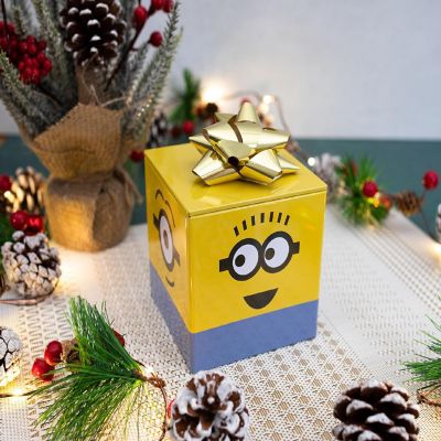 Despicable Me Minions Tin Storage Box Cube Organizer with Lid  4 Inches Image 2