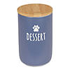 Dessert French Blue Ceramic Treat Canister Image 1