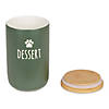 Dessert Hunter Green Ceramic Treat Canister Image 1