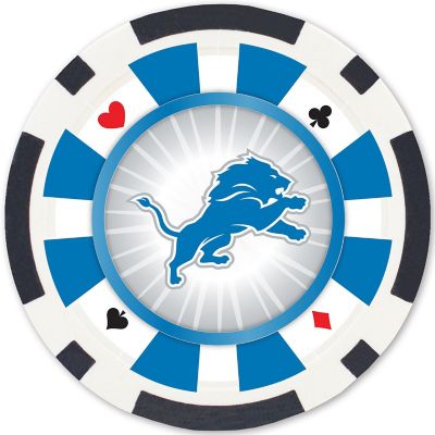 Detroit Lions 100 Piece Poker Chips Image 2