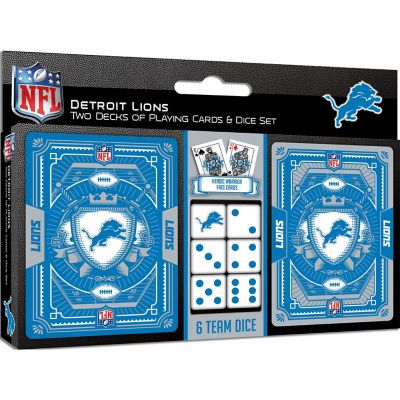 Detroit Lions - 2-Pack Playing Cards & Dice Set Image 1