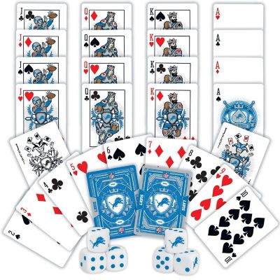 Detroit Lions - 2-Pack Playing Cards & Dice Set Image 2