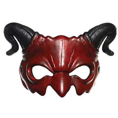 Devil Adjustable Foam Adult Costume Half Mask Image 1