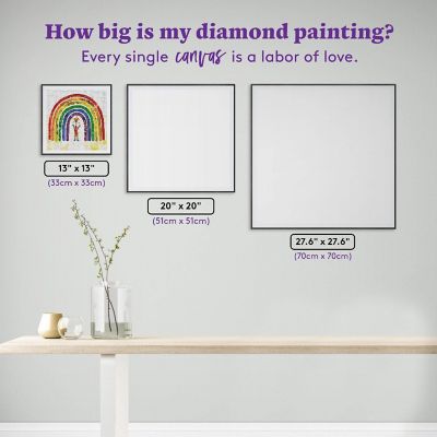 Diamond Art Club - "Pride" DIY Diamond Painting Kit <br/>Square Drills, 13" x 13" Image 2
