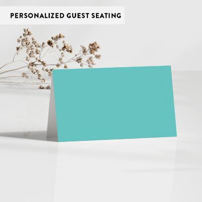 Diamond Blue Table Tent Place Cards 20-Pack Image 2