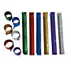 Diamond Metallic Slap Bracelets - 12 Pc. Image 1