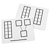 Didax Write-On/Wipe-Off Ten-Frame Mats, Set of 10, 2 Sets Image 1