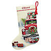 Dimensions Counted Cross Stitch Kit 16" Long-Santa's Truck Stocking Image 1