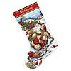 Dimensions Gold Collection Counted Cross Stitch Kit 16" Long-Santa's Journey Stocking (18 Count) Image 1