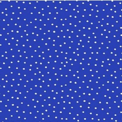 Dinky Dots Blue with White Dots Cotton Fabric by Loralie Designs Image 1