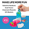 Dino-Filled Putty Valentine Exchanges with Card for 12 Image 1