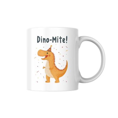 Dino-Mite! Mug by Dancing Littles Jungle Image 1